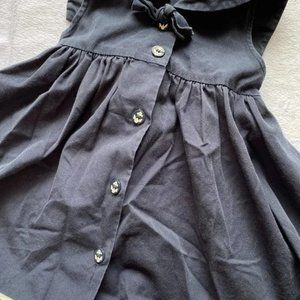 Little Goodies dress toddler navy blue anchor sailor nautical stripes cotton